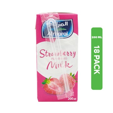 Almarai UHT Premium Strawberry Milk Drink 18x200ml