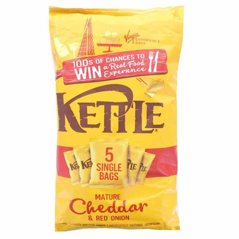 Kettle Mature Cheddar & Red Onion Chips 150g - Available at Alosra Online Supermarket