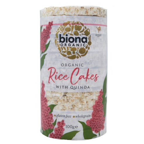 Biona Organic Rice Cakes With Quinoa 100g - Available at Alosra Online Supermarket