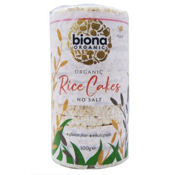 Biona Organic No Salt Rice Cakes 100g - Available at Alosra Online Supermarket