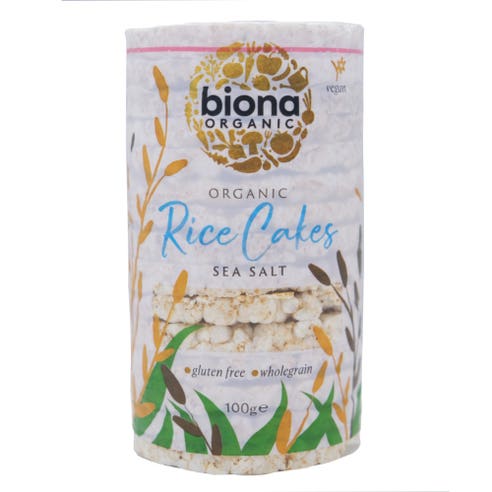 Biona Organic Sea Salt Rice Cakes 100g - Available at Alosra Online Supermarket