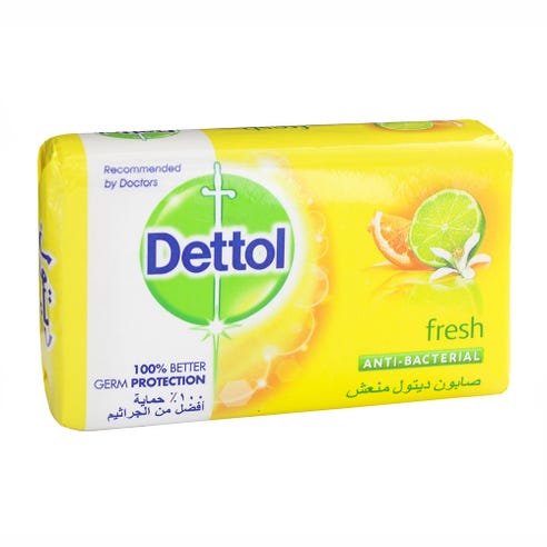 Dettol Anti Bacterial Fresh Bar Soap 165g - Available at Alosra Online Supermarket