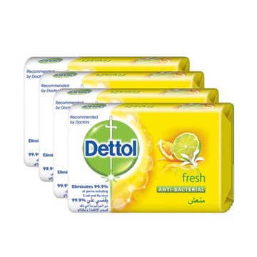 Dettol Anti Bacterial Fresh Bar Soap 4x165g [Special Offer] 