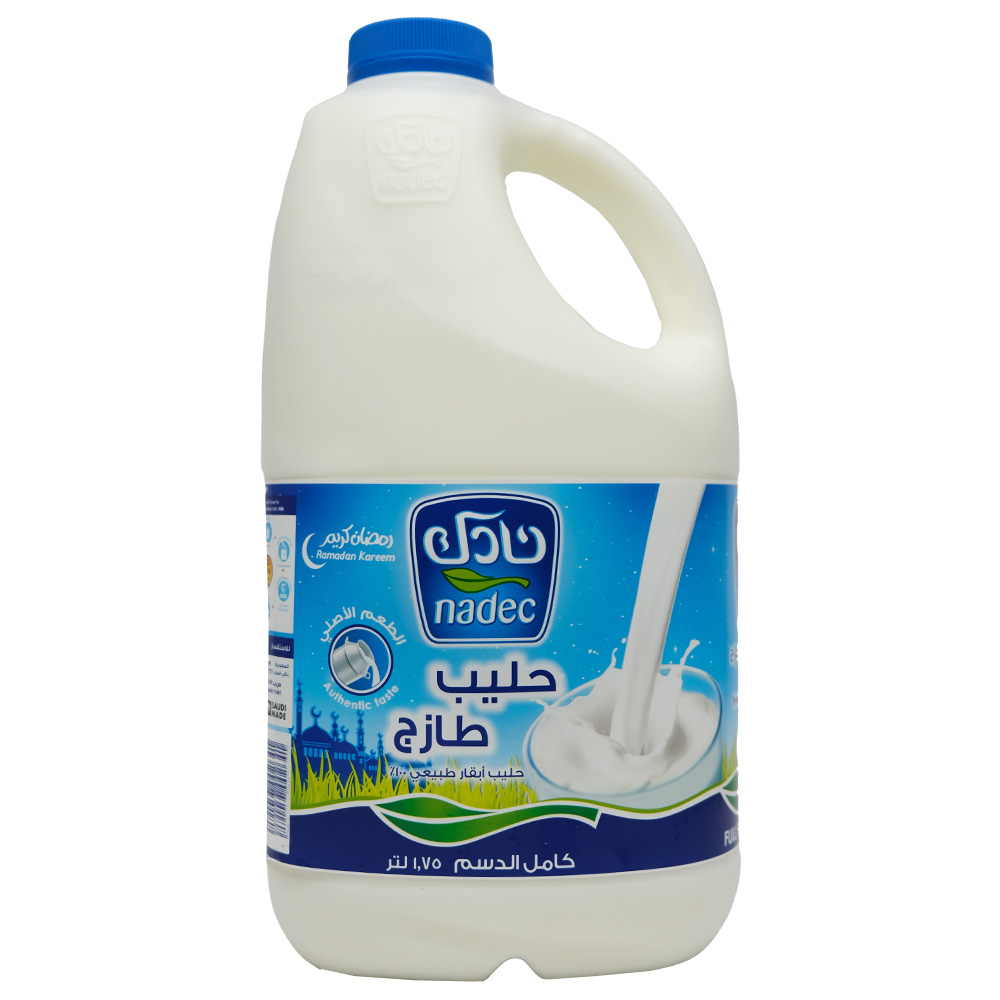Nadec Full Fat Fresh Milk 1.75L back image
