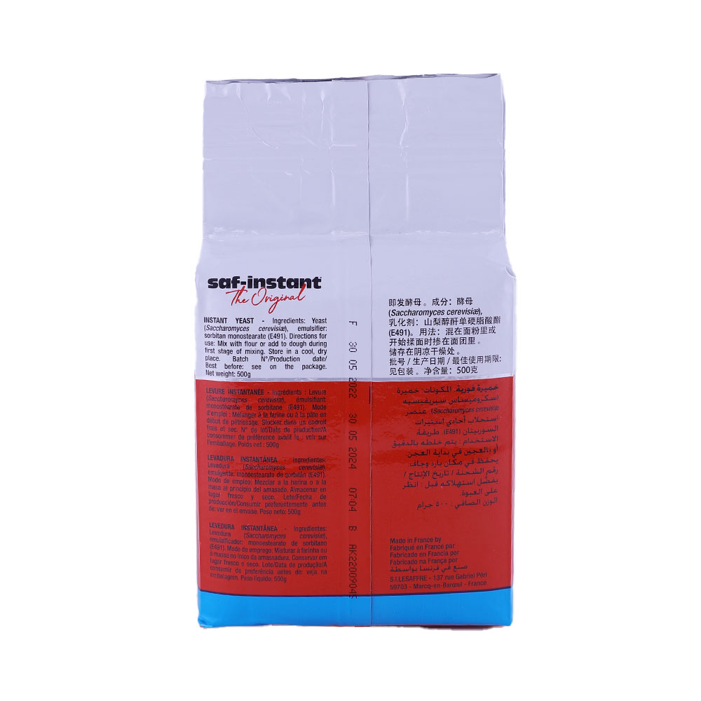 Saf Instant The Original Yeast 500g back image