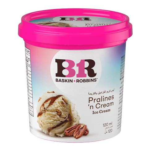 Baskin Robbins Praline 'N Cream Ice Cream 120g - Available at Alosra Online Supermarket