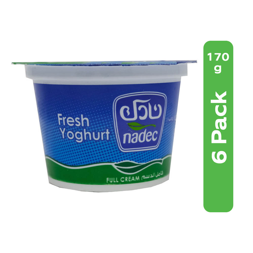 Nadec Full Cream Yoghurt 6x170g