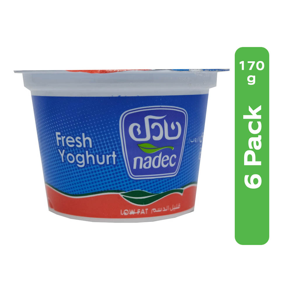 Nadec Low Fat Yoghurt 6x170g 