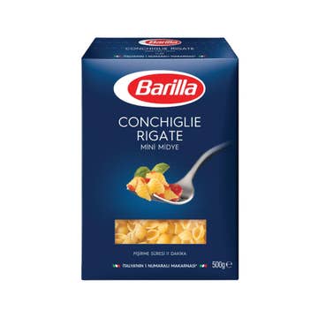 Barilla Conchiglie Rigate 500g - Available at Alosra Online Supermarket