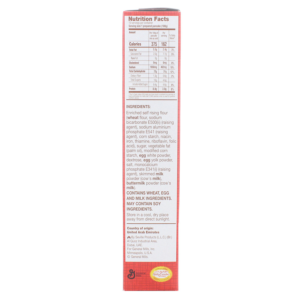 Betty Crocker Pancake Waffle Mix 360g- Product ingredients image