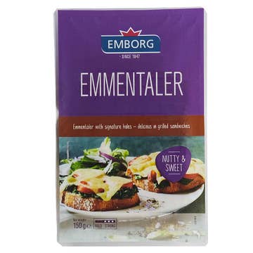 Emborg Emmentaler Slice Cheese 150g - Available at Alosra Online Supermarket