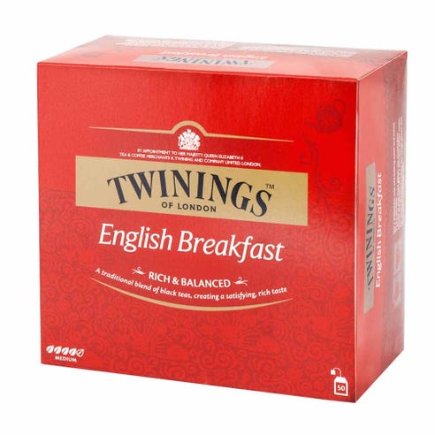 Twinings English Breakfast Tea 50's - Available at Alosra Online Supermarket