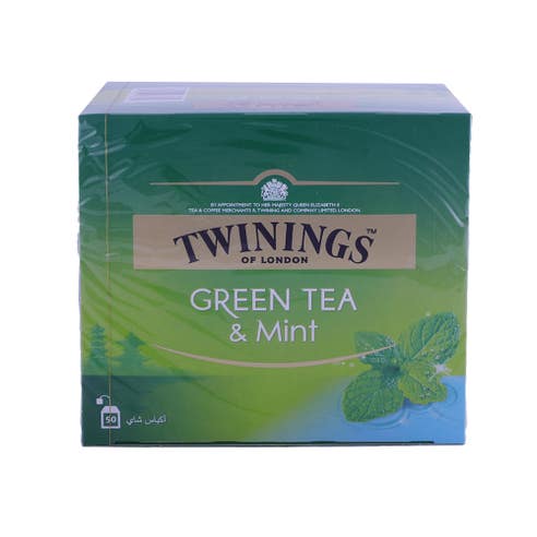 Twinings Green Tea & Mint 50's 75g - Available at Alosra Online Supermarket