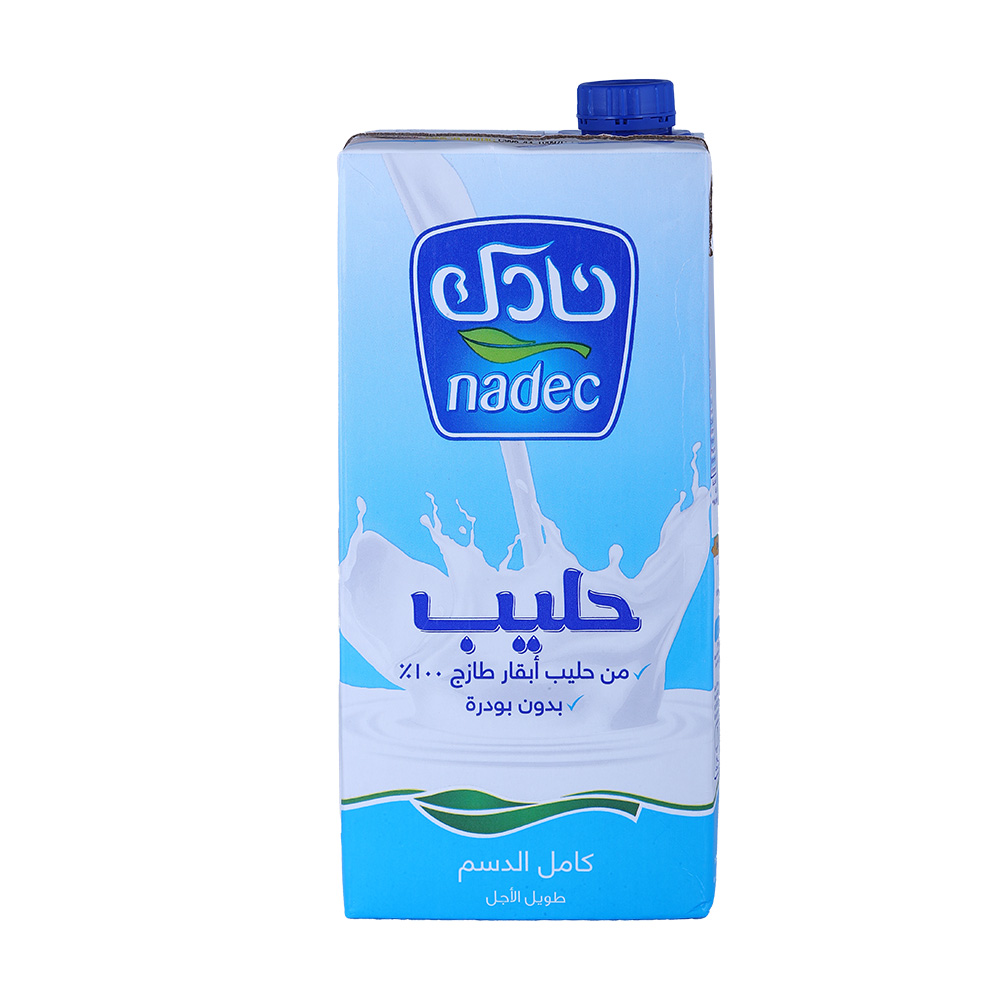 Nadec Uht Long Life Full Fat Milk 1L - Bahrain Alosraonline supermarket