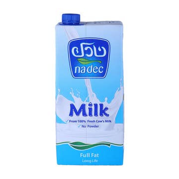 Nadec UHT Long Life Full Fat Milk 1L - Available at Alosra Online Supermarket