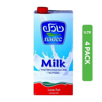 Nadec UHT Long Life Low Fat Milk 4x1L
