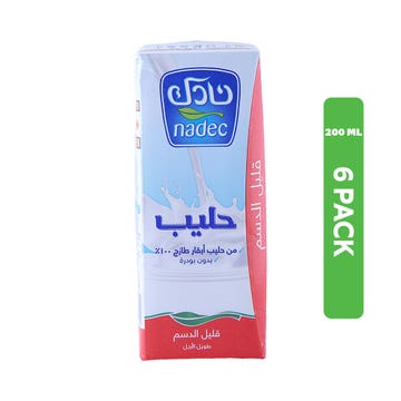 Nadec UHT Long Life Low Fat Milk 6x200ml
