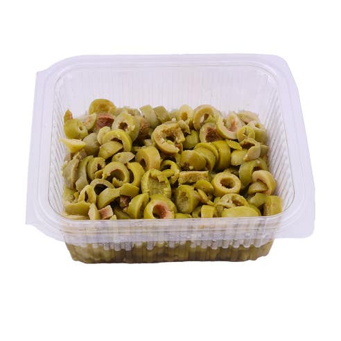 Wafeer Sliced Green Olives [Per Kg] - Available at Alosra Online Supermarket