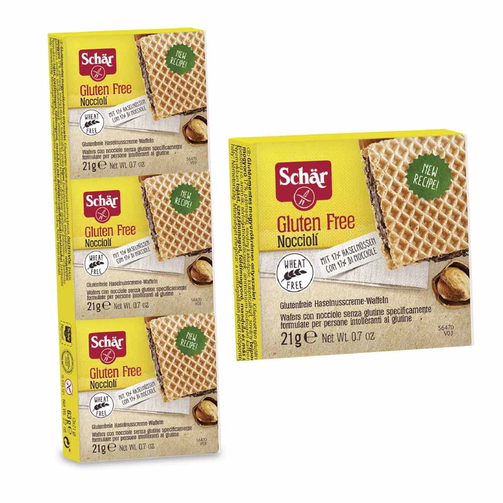 Schar Noccioli Snacks 3x21g - Available at Alosra Online Supermarket