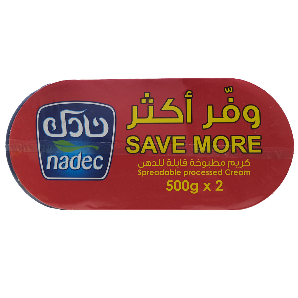 Nadec Cheese Cream 2x500g [Special Offer] left side image