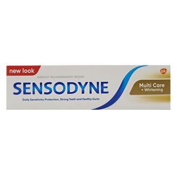 Sensodyne Multicare + Whitening Toothpaste 75ml - Available at Alosra Online Supermarket