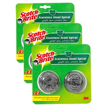 3M Scotch Brite Metallic Spiral Blister [2+1 Free] 