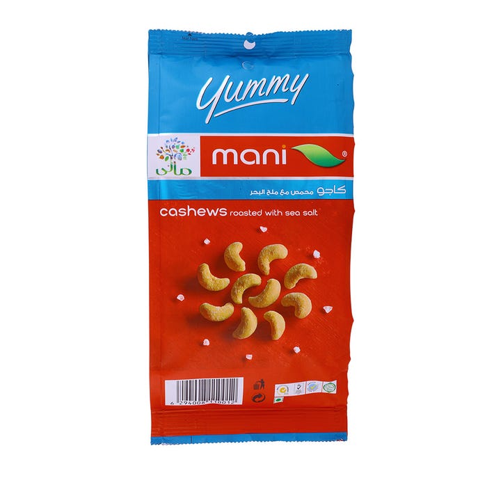 Yummy Mani Roasted Cashews With Sea Salt 175g