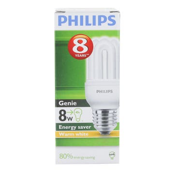 Philips Energy Saver Warm White Bulb 8W E27 - Available at Alosra Online Supermarket