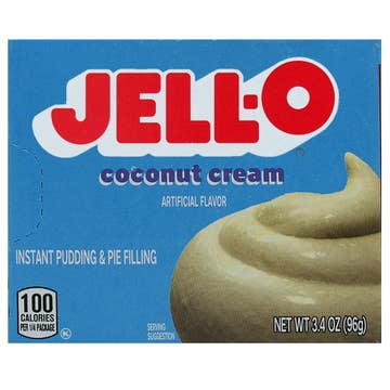 Jell-O Coconut Cream Instant Pudding & Pie Filling 96g