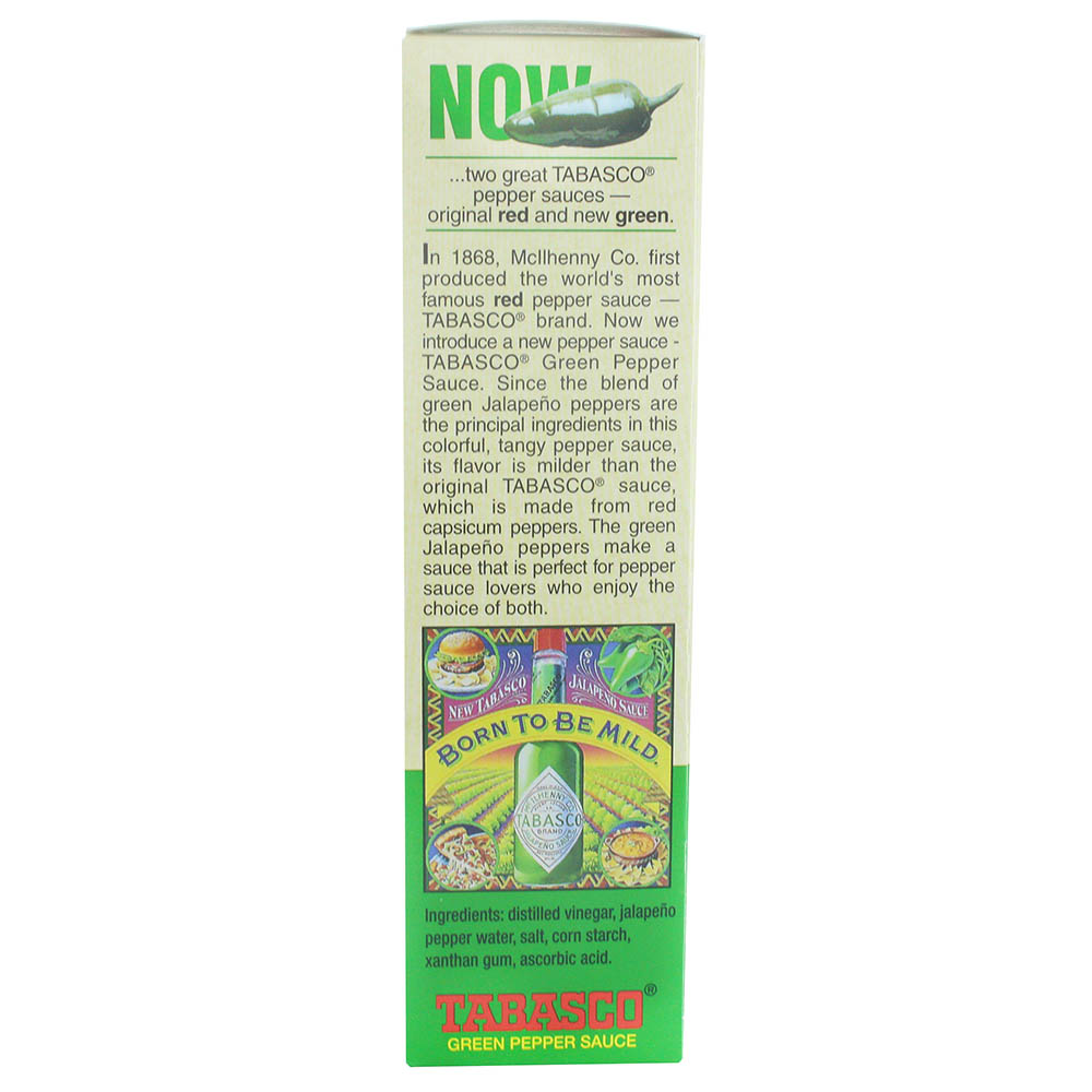 Tabasco Green Pepper Sauce 150ml right side image
