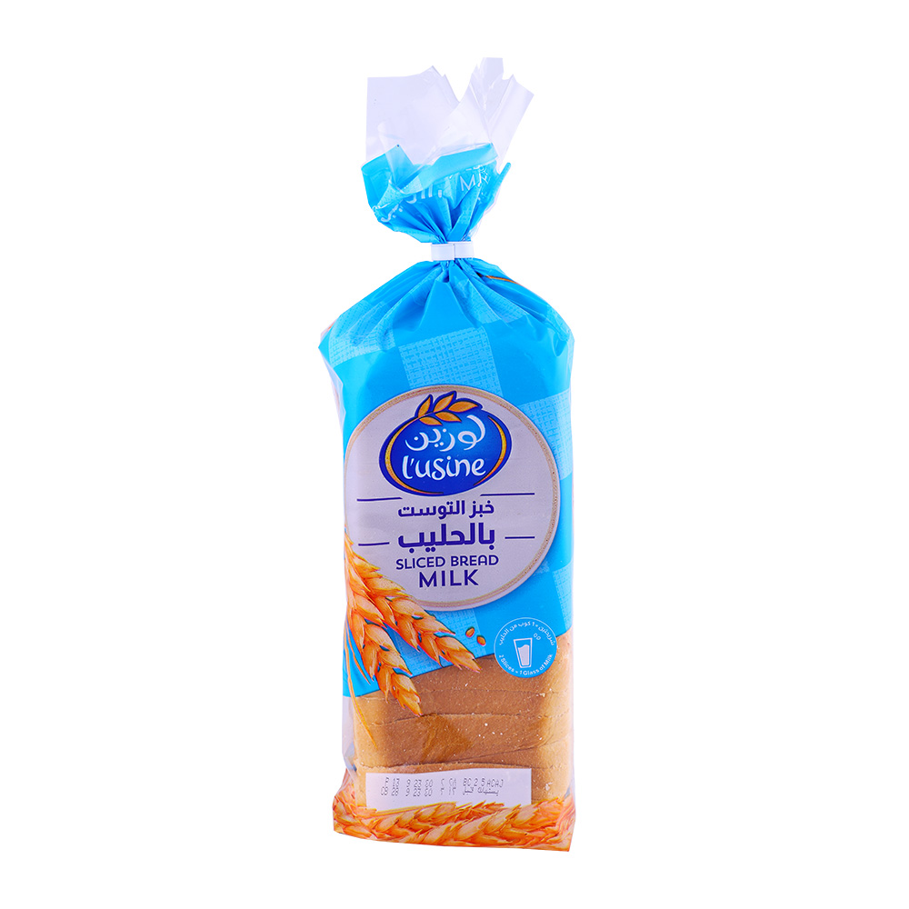 L'usine Sliced Milk Bread 600g - Available at Alosra Online Supermarket