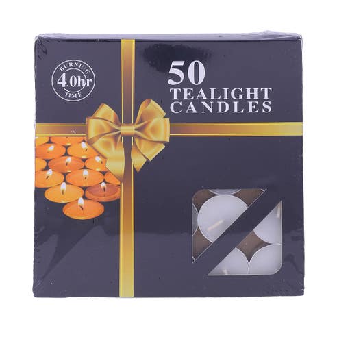 Falcon Tea Light White Candles 50's - Available at Alosra Online Supermarket
