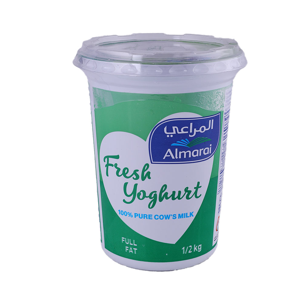 Almarai Full Fat Fresh Yoghurt 500g - Available at Alosra Online Supermarket