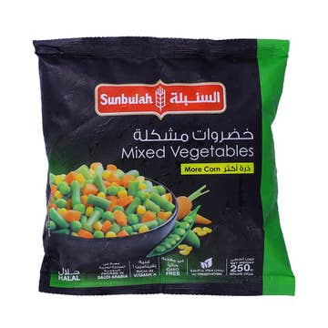 Sunbulah Frozen Mixed Vegetable 250g 