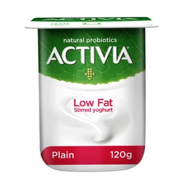 Activia Low Fat Plain Yoghurt 120g - Available at Alosra Online Supermarket