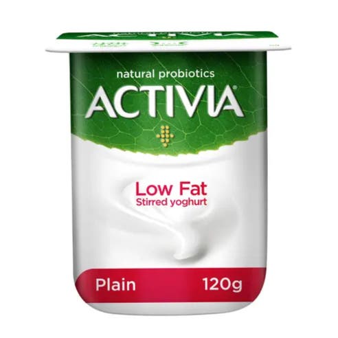 Activia Low Fat Plain Yoghurt 120g - Available at Alosra Online Supermarket