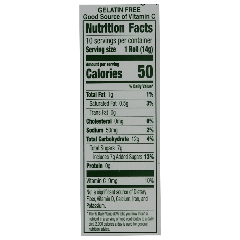 General Mills Fruit Rollups Tropical Tie Dye 141g back image