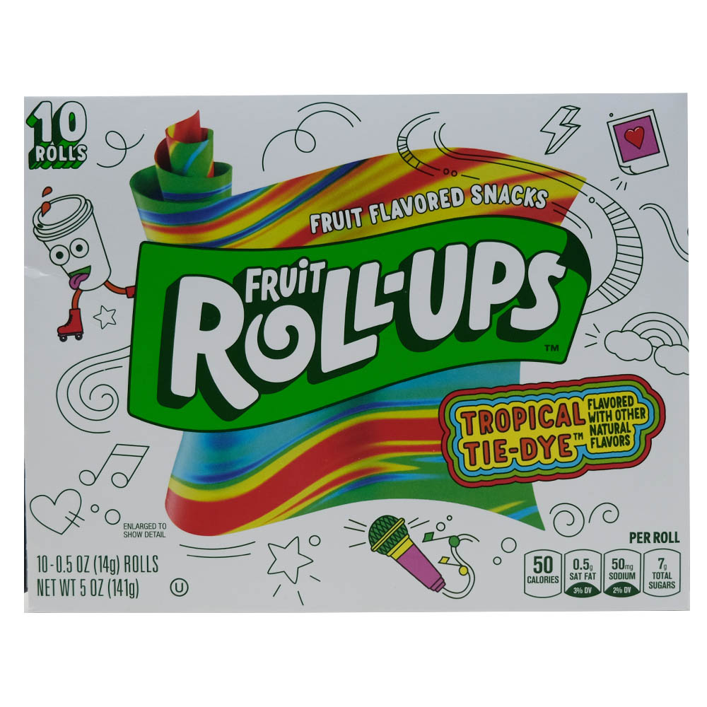 General Mills Fruit Rollups Tropical Tie Dye 141g