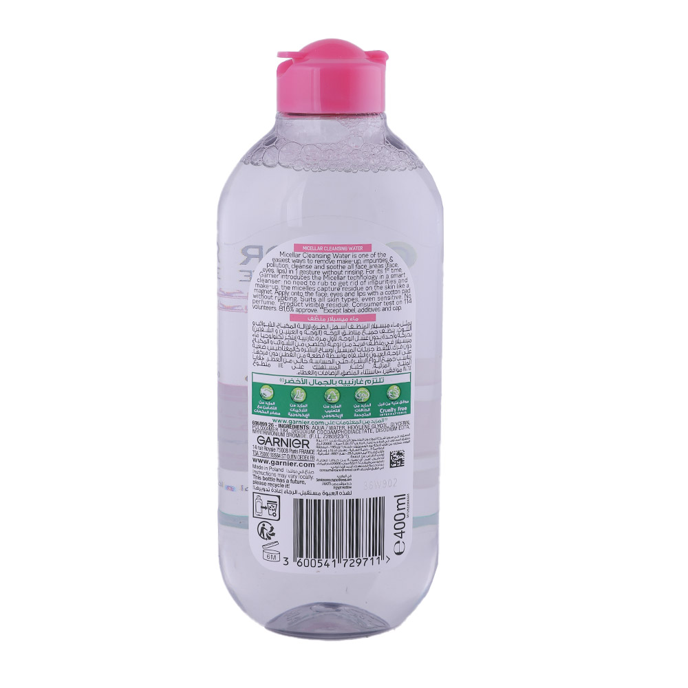 Garnier Micellar Cleansing Water 400ml back image