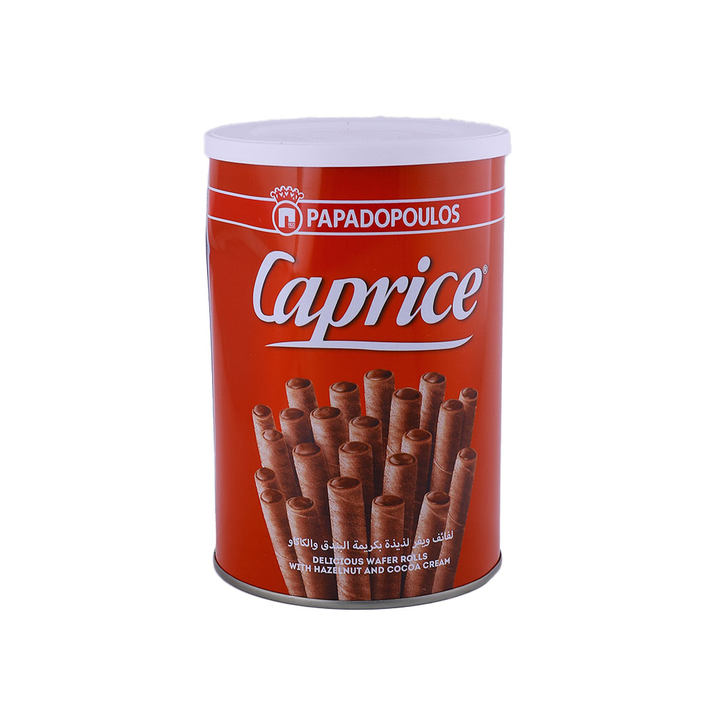 Papadopoulos Caprice Hazelnut & Cocoa Wafer Rolls 400g