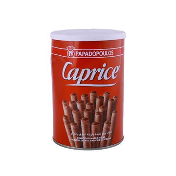 Papadopoulos Caprice Hazelnut & Cocoa Wafer Rolls 400g 