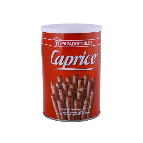 Papadopoulos Caprice Hazelnut & Cocoa Wafer Rolls 400g 