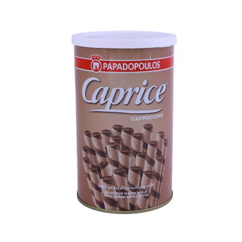 Caprice Cappuccino Wafer Rolls 250g 