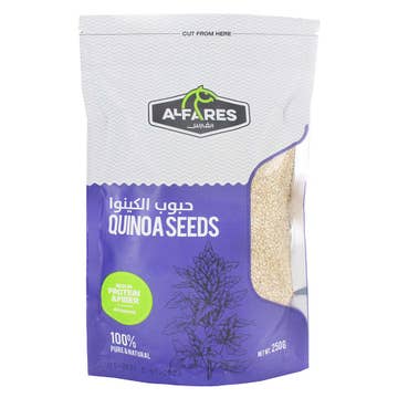 Al Fares Quinoa Seeds 250g - Available at Alosra Online Supermarket