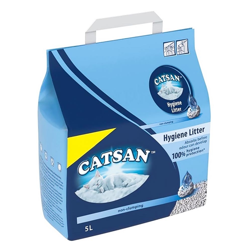 Catsan Hygiene Cat Litter 5L - Available at Alosra Online Supermarket