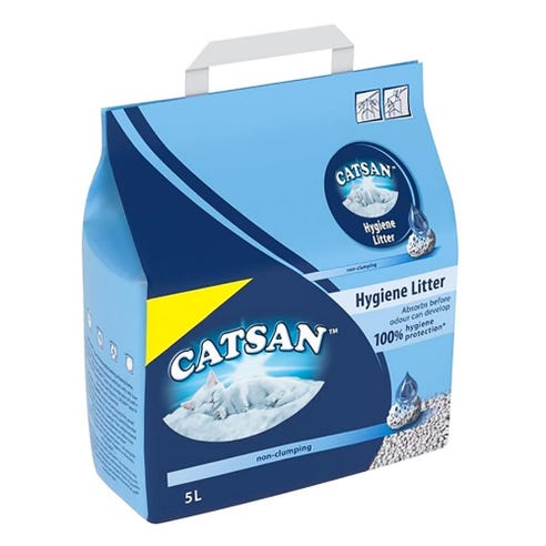 Catsan Hygiene Cat Litter 5L - Available at Alosra Online Supermarket