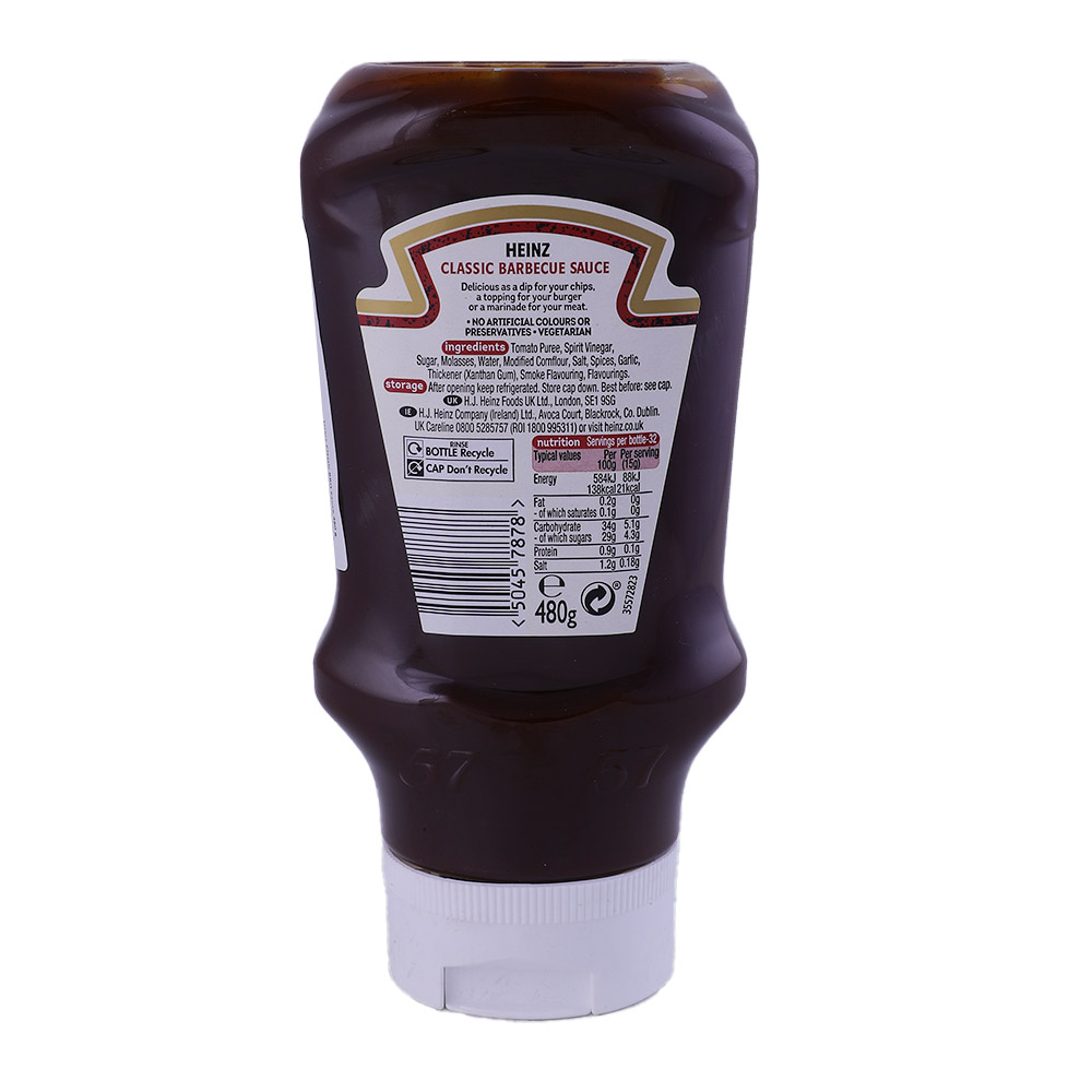 Heinz Classic BBQ Sauce 480ml back image