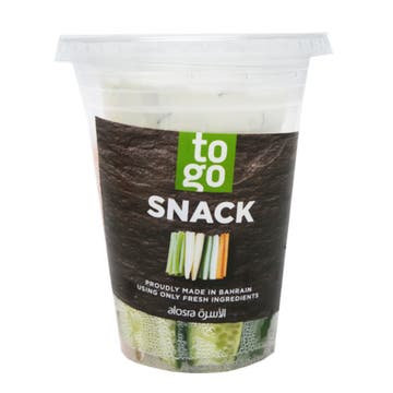 Vegetables Crudite Cup With Herbed Labneh - Available at Alosra Online Supermarket