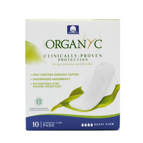 Organyc Heavy Flow Cotton Sanitary Pads 10's 