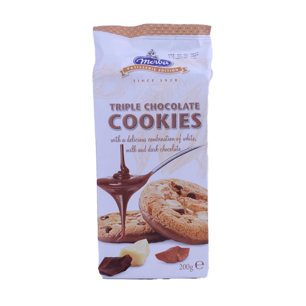 Merba Triple Chocolate Cookies 200g